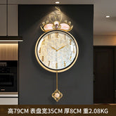 Tidal Vibes nordic-round-wall-clocks-modern-luxury-living-room