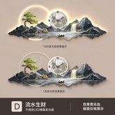 Tidal Vibes nordic-wall-clock-in-the-living-room-led-wall-corner-clock