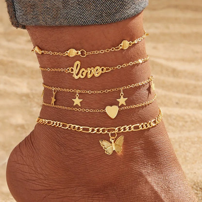 Tidal Vibes 18K Gold Plated Anklet Bracelet Women