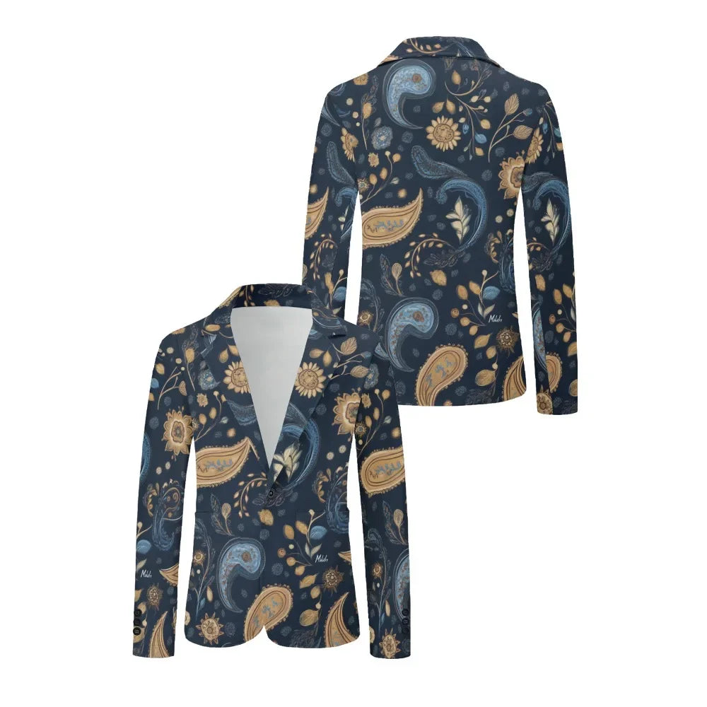 Tidal Vibes colorful-paisley-handsome-suit-classic-floral-one-buttons