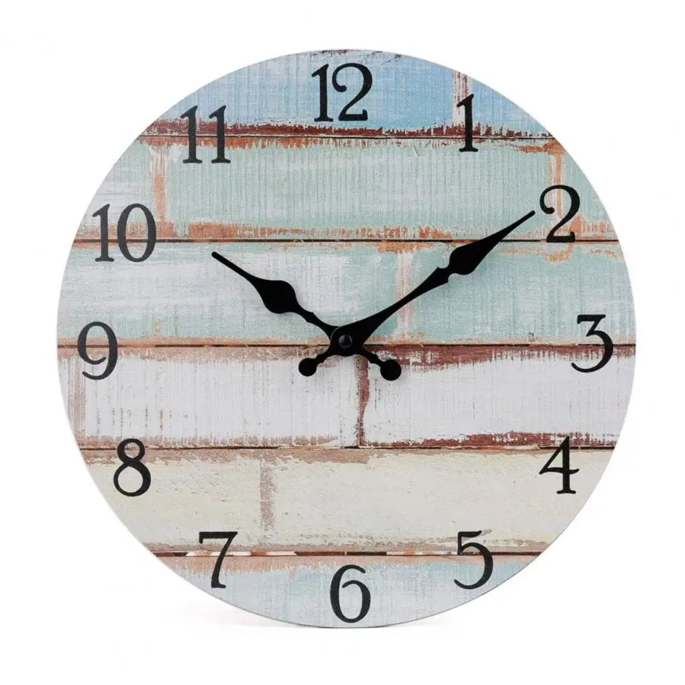 Tidal Vibes wooden-wall-clock-number-wall-clock-vintage-rustic-wood-wall-clock