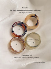 Tidal Vibes Colorful Resin Rings 4-Piece Women