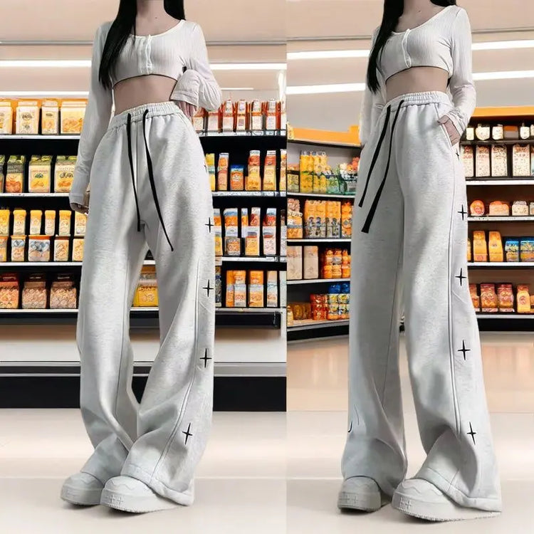Tidal Vibes wide-leg-trousers-for-women-spring-summer-loose-thin-style