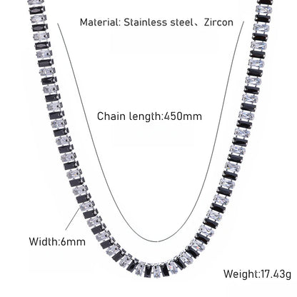 Tidal Vibes Tennis Necklace Set Women Girls Zircon
