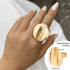 Tidal Vibes irregular-chunky-big-geometric-gold-silver-color-rings-for-women-