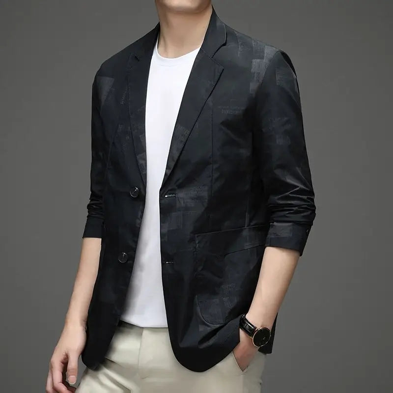 Tidal Vibes man-suits-and-blazers-blue-single-breasted-oversize