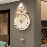 Tidal Vibes nordic-round-wall-clocks-modern-luxury-living-room