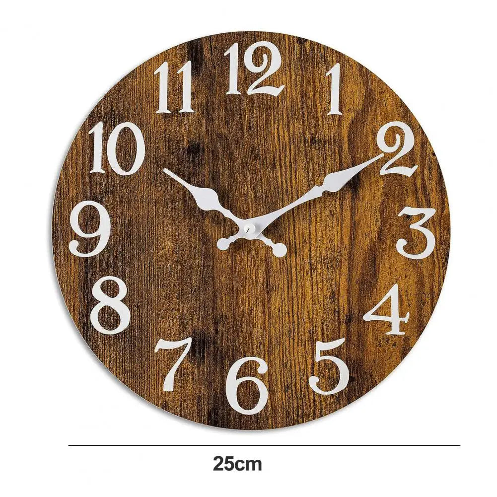 Tidal Vibes wooden-wall-clock-number-wall-clock-vintage-rustic-wood-wall-clock