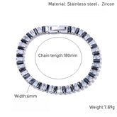Tidal Vibes Tennis Necklace Set Women Girls Zircon