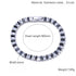 Tidal Vibes Tennis Necklace Set Women Girls Zircon