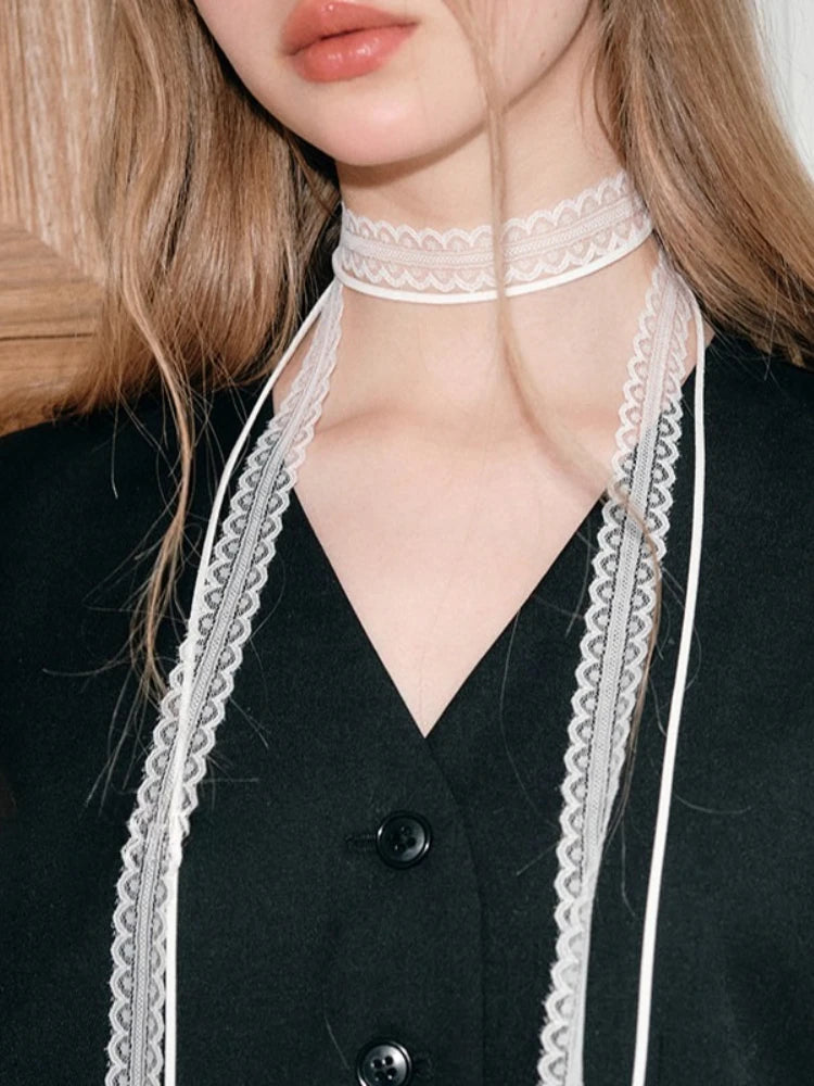 Tidal Vibes 2-pcs-retro-lace-ribbon-bow-neckband-women-fashio