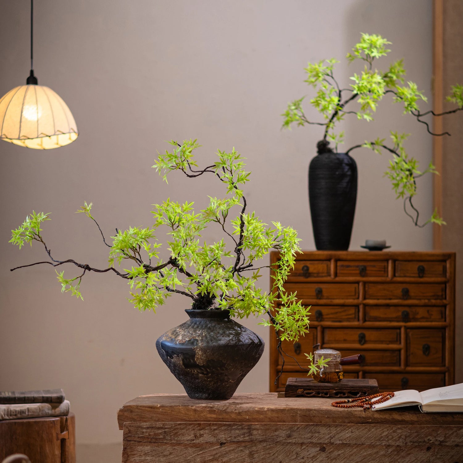 Tidal Vibes artificial-green-plants-to-welcome-guests-pine-maple-leaves-fake-flower