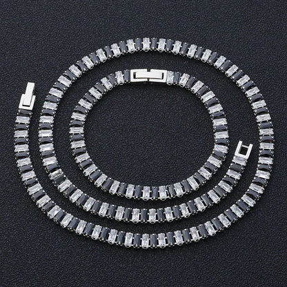 Tidal Vibes Tennis Necklace Set Women Girls Zircon