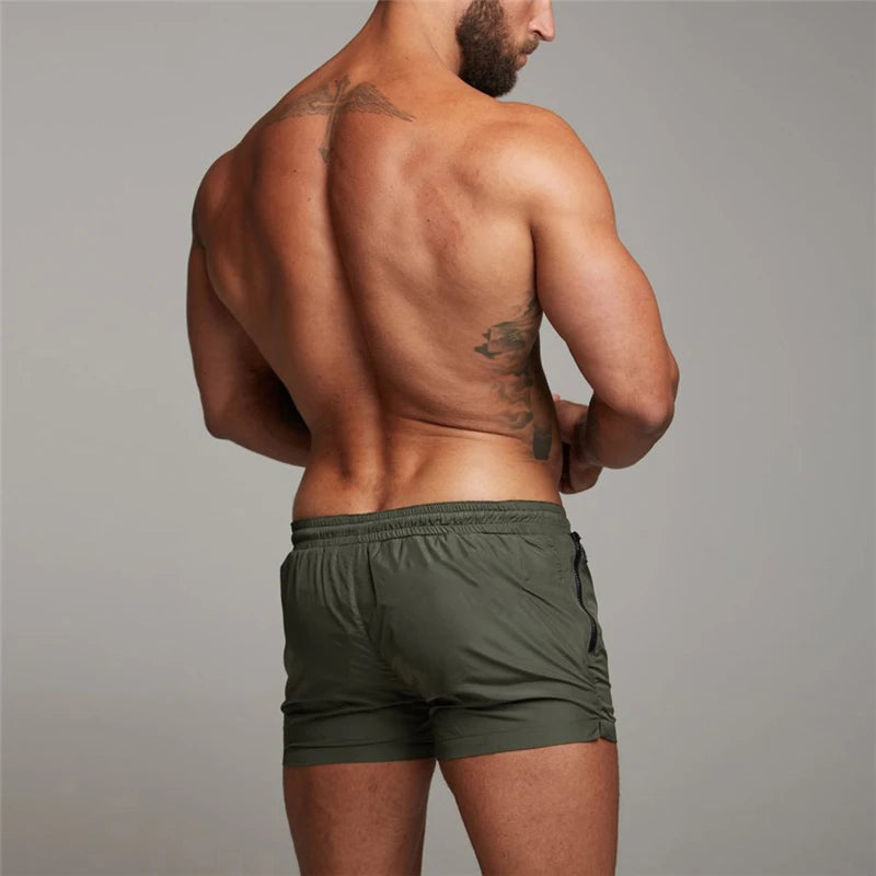 Summer Running Shorts Mens Training Marathon Quick Dry Fitness Gym Bodybuilding Sport Shorts with Pocket Jogger Dryfit Shorts