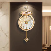 Tidal Vibes nordic-round-wall-clocks-modern-luxury-living-room