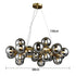 Tidal Vibes Modern Glass LED Pendant Light Indoor