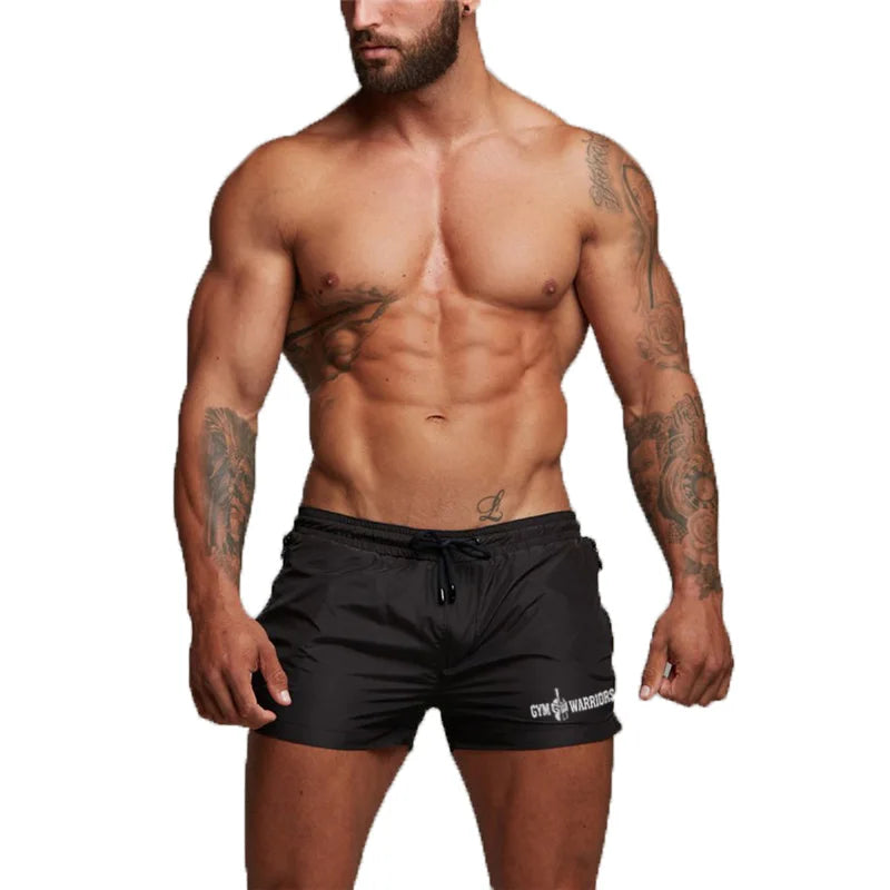 Summer Running Shorts Mens Training Marathon Quick Dry Fitness Gym Bodybuilding Sport Shorts with Pocket Jogger Dryfit Shorts