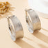Tidal Vibes Simple Brushed Finish Earrings Women