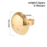 Tidal Vibes irregular-chunky-big-geometric-gold-silver-color-rings-for-women-