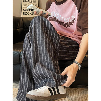 Tidal Vibes high-waisted-straight-leg-wide-trousers-for-men