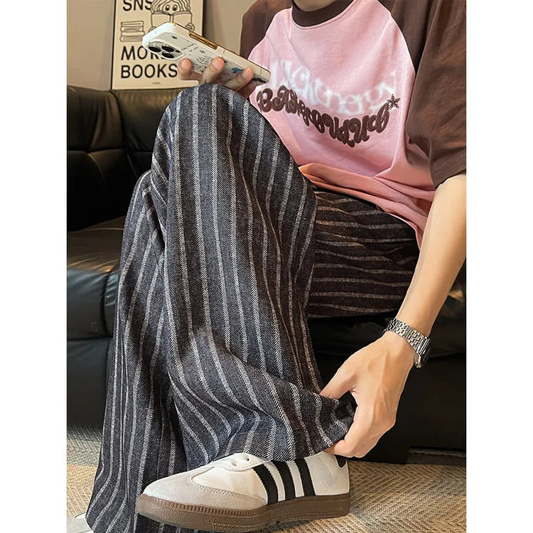 Tidal Vibes high-waisted-straight-leg-wide-trousers-for-men