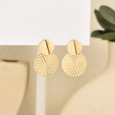 Tidal Vibes Bohemian Geometric Round Earrings Women