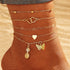 Tidal Vibes 18K Gold Plated Anklet Bracelet Women