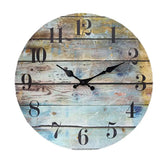 Tidal Vibes wooden-wall-clock-number-wall-clock-vintage-rustic-wood-wall-clock