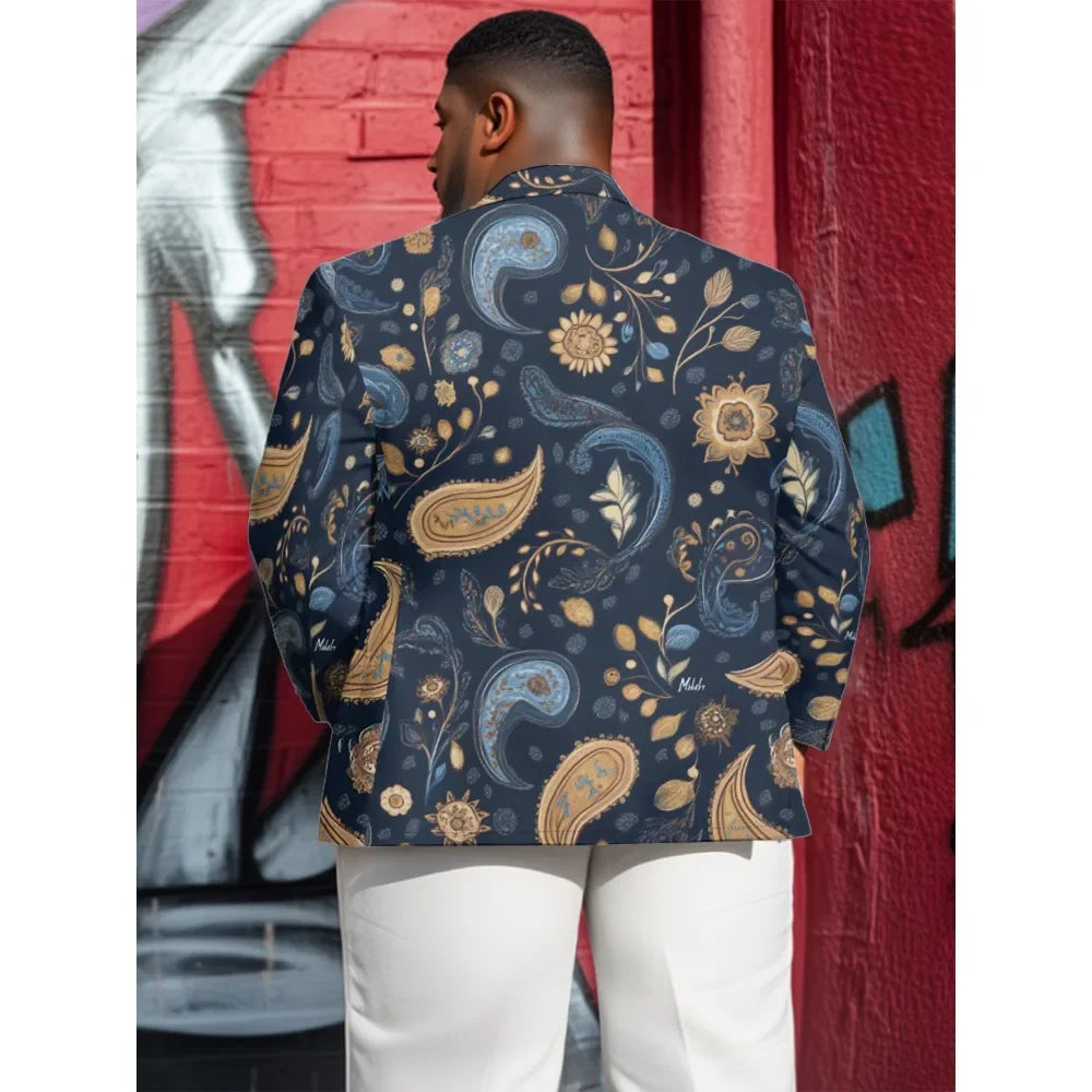 Tidal Vibes colorful-paisley-handsome-suit-classic-floral-one-buttons