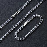 Tidal Vibes Tennis Necklace Set Women Girls Zircon