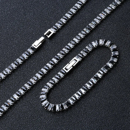Tidal Vibes Tennis Necklace Set Women Girls Zircon