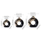 Tidal Vibes Ceramic Flower Vases For Living Room Luxury