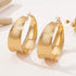 Tidal Vibes Simple Brushed Finish Earrings Women
