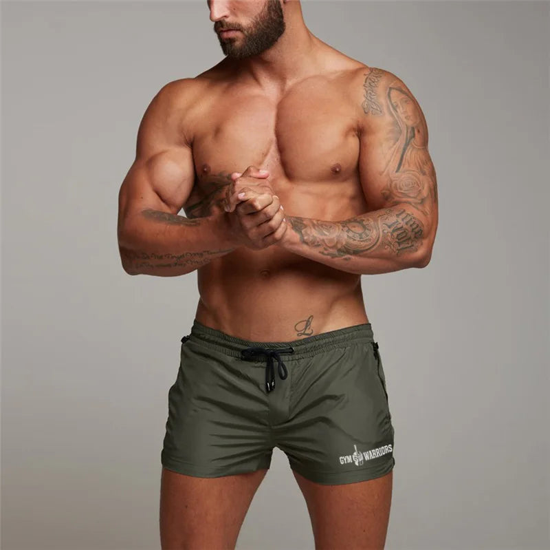 Summer Running Shorts Mens Training Marathon Quick Dry Fitness Gym Bodybuilding Sport Shorts with Pocket Jogger Dryfit Shorts