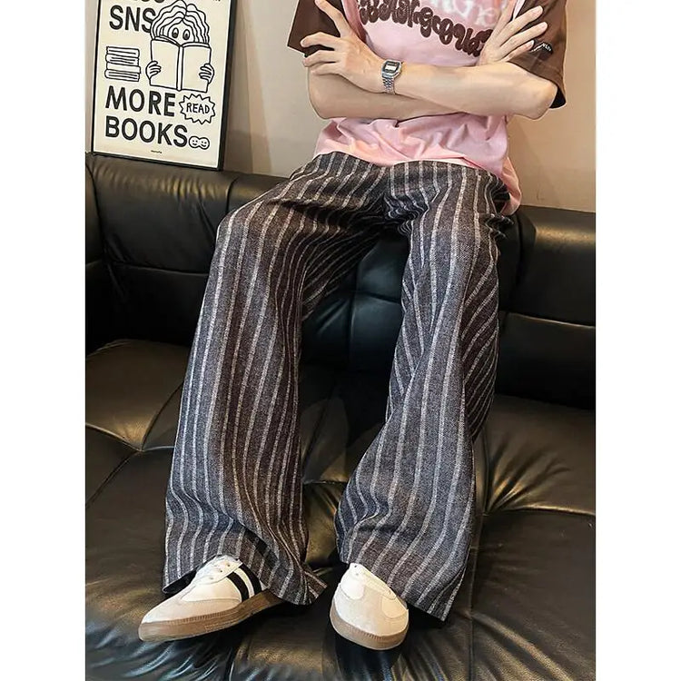 Tidal Vibes high-waisted-straight-leg-wide-trousers-for-men