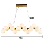 Tidal Vibes Modern Glass LED Pendant Light Indoor