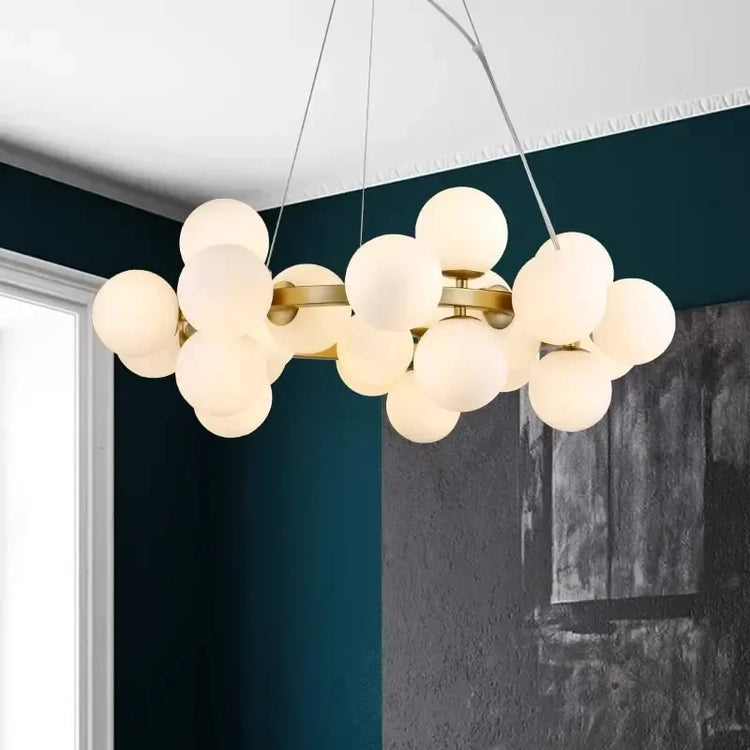 Tidal Vibes Modern Glass LED Pendant Light Indoor