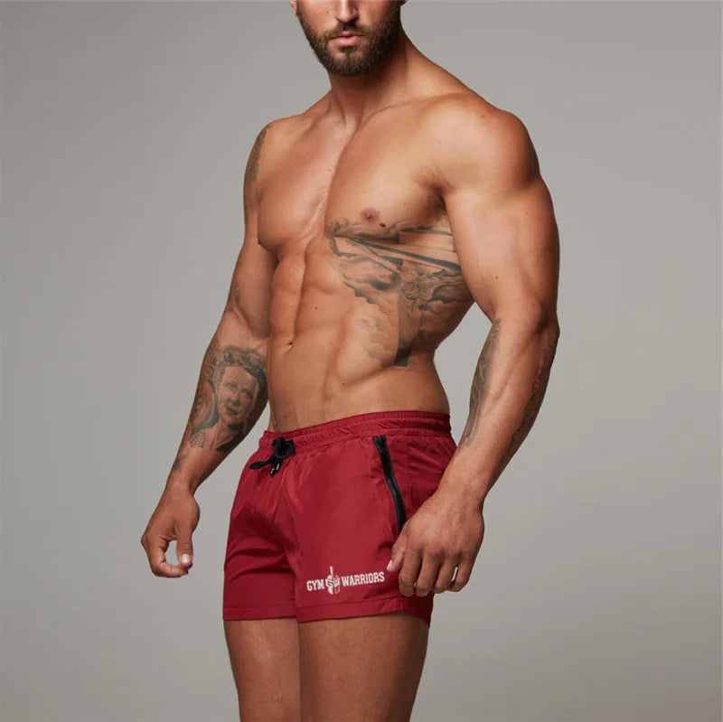 Summer Running Shorts Mens Training Marathon Quick Dry Fitness Gym Bodybuilding Sport Shorts with Pocket Jogger Dryfit Shorts