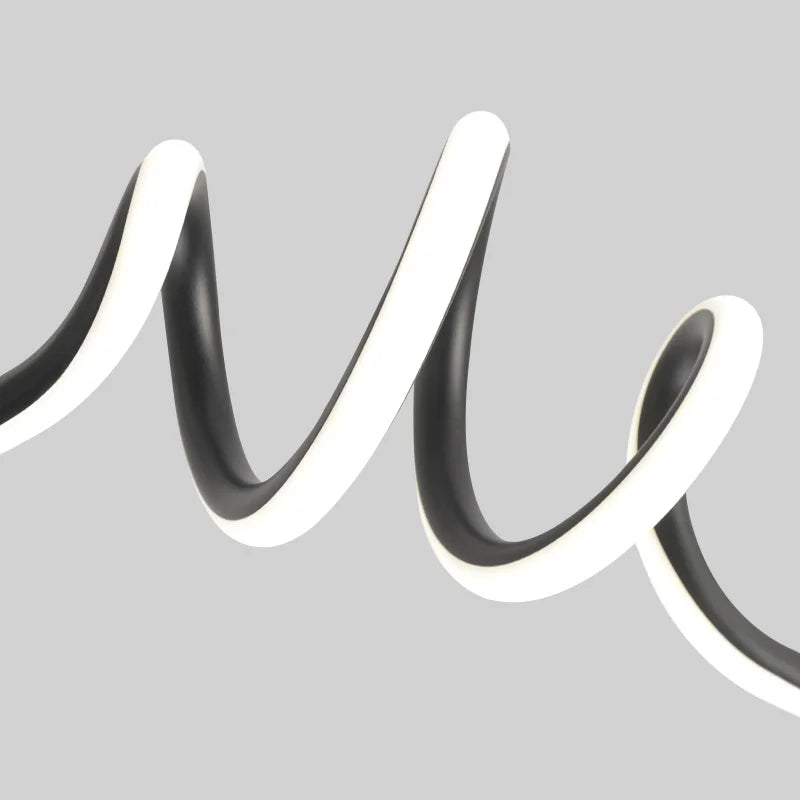 Tidal Vibes pendant-light-black-led-chandelier-modern-minimalist-dinin