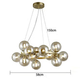 Tidal Vibes Modern Glass LED Pendant Light Indoor