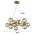 Tidal Vibes Modern Glass LED Pendant Light Indoor