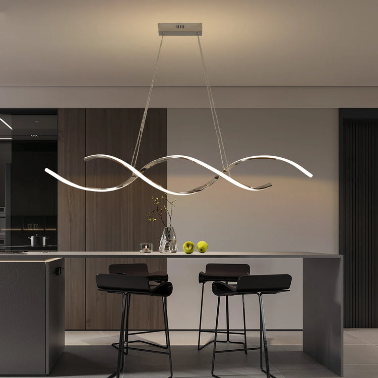Tidal Vibes pendant-lights-modern-simple-dining-room-lights-for-kitchen-long