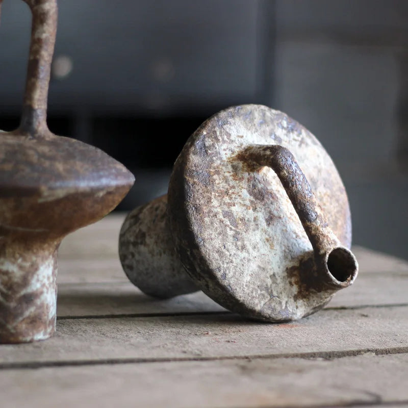Tidal Vibes ceramic-vase-retro-nostalgic-rough-clay-pottery-vases-vintage-handmade-style