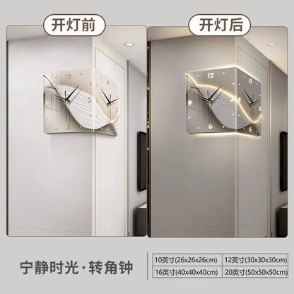 Tidal Vibes modern-wall-clocks-mechanism-silent-living-room-wall-clock