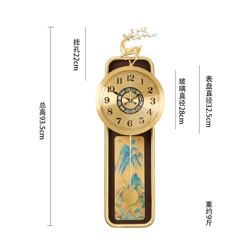 Tidal Vibes Minimalist Luxury Wall Clock Modern Decor