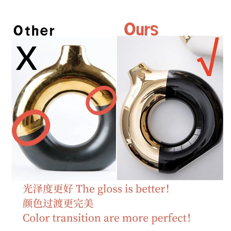 Tidal Vibes Ceramic Flower Vases For Living Room Luxury