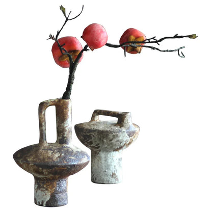 Tidal Vibes ceramic-vase-retro-nostalgic-rough-clay-pottery-vases-vintage-handmade-style