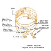 Tidal Vibes 18K Gold Plated Anklet Bracelet Women