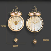 Tidal Vibes nordic-round-wall-clocks-modern-luxury-living-room