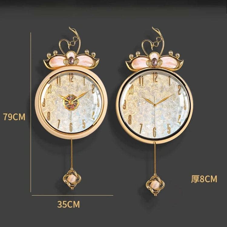 Tidal Vibes nordic-round-wall-clocks-modern-luxury-living-room